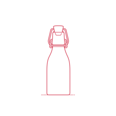 Objects Beverage Serveware Ikea Korken Bottle 5 Oz Outline Svg File, Free Vectors File